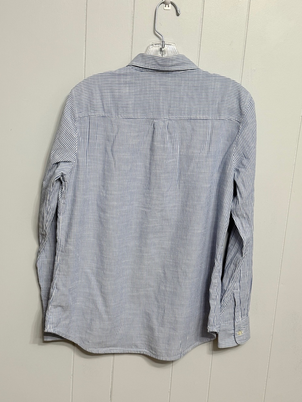 #14) GAP Blue and White Pinstripe Button-Down Shirt - Picture 2 of 6